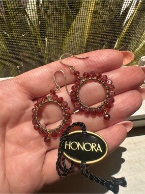 HONORA 14 K Gold & Sterling Silver Drop Earrings